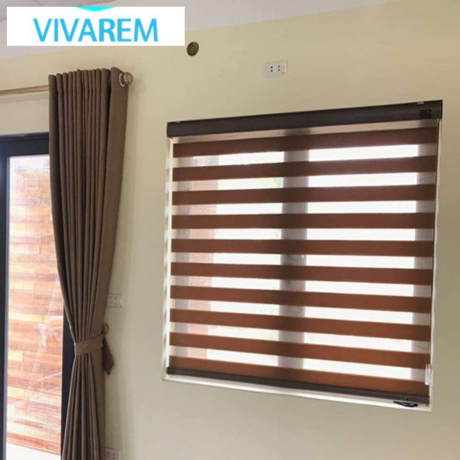 Mẫu rèm cửa sổ cầu vồng Hàn Quốc sang trọng